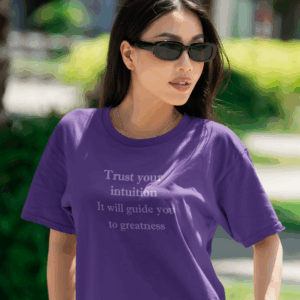 Trust Your Intuition Lightweight T-Shirt - Text Only