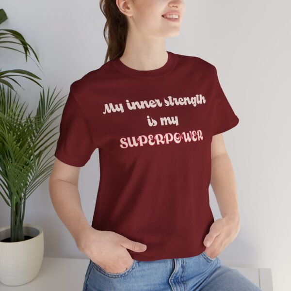 My Inner Strength is My Superpower Lightweight Shirt - Text Only - Image 18