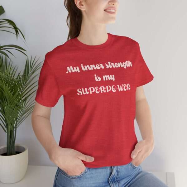 My Inner Strength is My Superpower Lightweight Shirt - Text Only - Image 22
